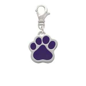  Large Purple Paw Clip On Charm Arts, Crafts & Sewing