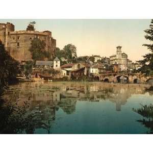   Travel Poster   General view Clisson France 24 X 18.5 