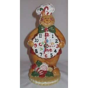  Gingerbread Man Chef Cookie Time Clock 