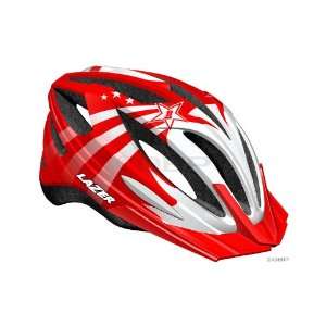  Lazer Skoot Youth Helmet with Visor; Red/White Sports 