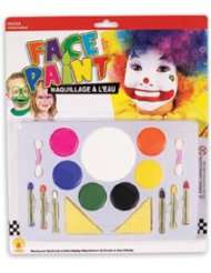 Large Clown Face Painting Makeup Set