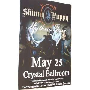 Skinny Puppy Poster   Convergence 13 Concert Flyer   Mythrus Tour