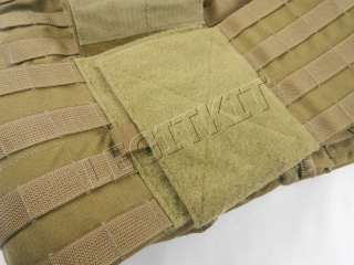   Carrier Armor Vest MEDIUM *USA Made* Khaki MAR CIRAS MOLLE  
