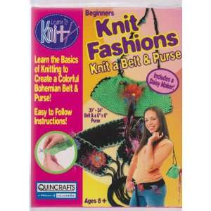   ; Beginners Knitting Fashions with Daisy Maker ; make a Belt & Purse