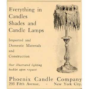   Ad Phoenix Candle Shades Lamps Home Furnishings   Original Print Ad