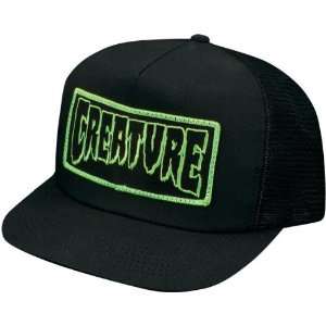   Creature Patch Mesh Hat Adjustable Black Skate Hats