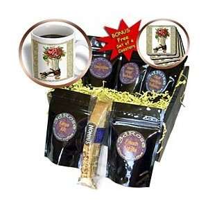 Florene Steam Punk   Roller Skate With Rose   Coffee Gift Baskets 