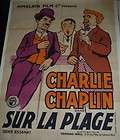 ORIGINAL FRENCH RARE CHARLIE CHAPLIN ORIGINAL 1915 MOVIE POSTER 