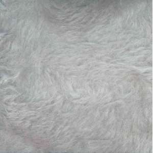  60 Wide Plush Faux Fur Silver Grey Fabric By The Yard 