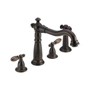 Delta 2256 RB DST Delta Two Handle Kitchen Faucet With Spray Venetian 