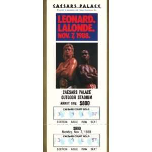  Sugar Ray Leonard & Donny Lalonde Full Fight Ticket 