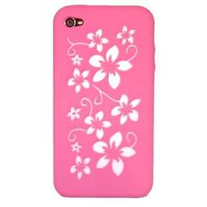  Case For The iPhone 4S 4 Siri Floral Silicone Cover Skin 