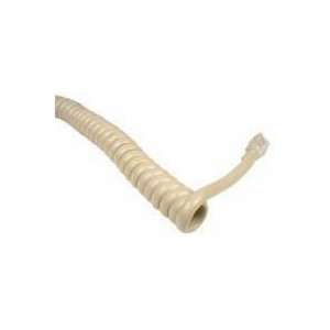  RJ11 Coiled Handset Cable 12 ft Beige. Electronics