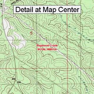 USGS Topographic Quadrangle Map   Dogwood Creek, Alabama (Folded 