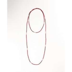 Coldwater Creek Long seed bead Red necklace
