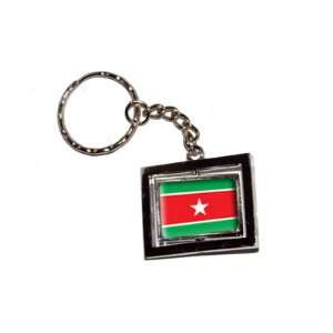  Suriname Country Flag   New Keychain Ring Automotive