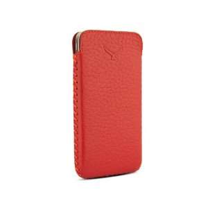  Simena Soft Leather Slim Iphone 4/4S Pouch Case   Red 