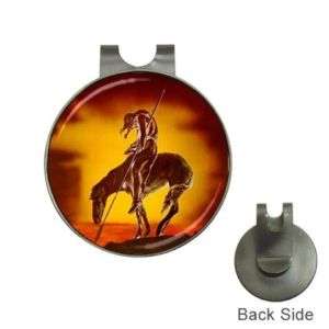 End of the Trail Indian Horse Golf Ball Marker Hat Clip  