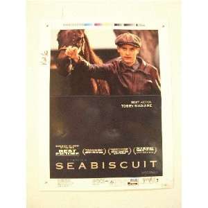    Seabiscuit Trade Ad Proof Sea Biscuit Tobey Maguire