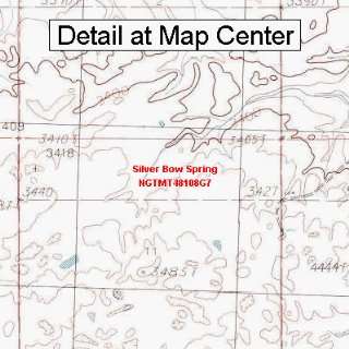  USGS Topographic Quadrangle Map   Silver Bow Spring 