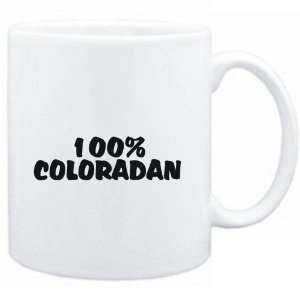  Mug White  100% Coloradan  Usa States