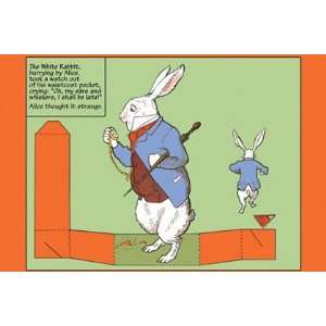    The White Rabbit   Cutout by John Tenniel 18x12