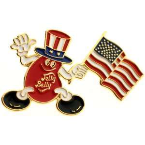 Mr. Jelly Belly American Flag Pin Grocery & Gourmet Food