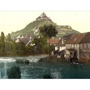 Vintage Travel Poster   Trimberg Black Forest Baden Germany 24 X 18.5