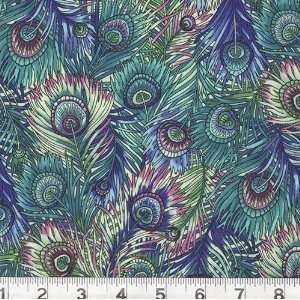   Glass Garden Feather Jewel Fabric By The Yard Arts, Crafts & Sewing