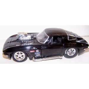   Blown Engine 1963 Chevy Corvette Sting Ray in Color Black Toys