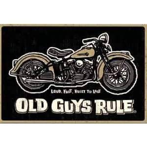  Old Guys Rule Pan Head 16X12 Metal Sign Ogr55206 Sports 