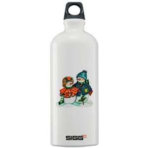  Sigg Water Bottle 1.0L Christmas Snow Couple Snow Men 