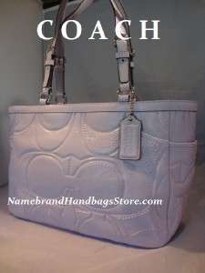 NEW COACH GALLERY PATENT LEATHER TOTE PURSE HAND BAG LAVANDER LILAC 