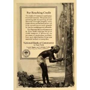  1920 Vintage Ad National Bank of Commerce N. Y. Jungle 