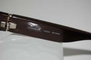New~ Coach Brown & Gold Graffiti Signature Sunglasses S3005 w/ Case $ 