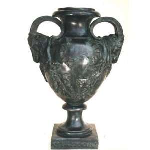  Metropolitan Galleries SRB55019 Rams Head Vessel Bronze 