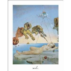 Dream Caused by a Bee Flight, 1944 by Salvador Dali   14 x 11 inches 