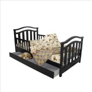 Dream on Me Elora Collection Toddler Bed with Storage Drawer (Espresso 