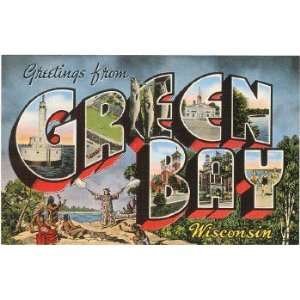  Greetings from Green Bay, Wisconsin , 4x3