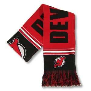  NEW JERSEY DEVILS OFFICIAL LOGO KNIT SCARF Sports 