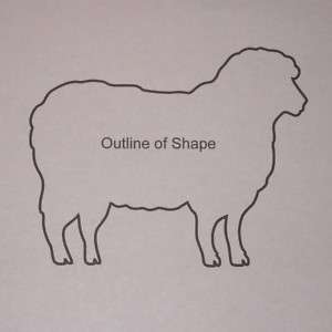 CORMO SHEEP Unfinished Wooden Shapes Cut Outs CS8222  