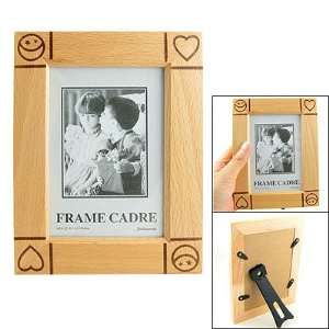  Amico Heart Carved Pattern Wooden Frame Holder for Photo 