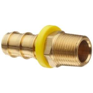   Push On Hose Fitting, 1/2 NPTF Male, 5/8 Hose ID Barbed, Box of 100