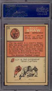 1966 Topps #29 Billy Shaw Bills PSA 7 *272549  