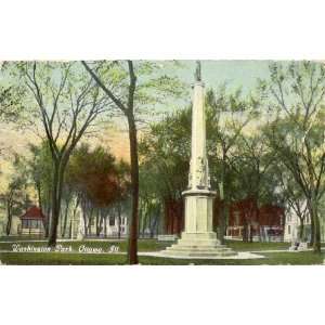   Vintage Postcard   Washington Park   Ottawa Illinois 