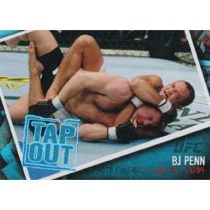   Topps UFC Photo Finish Foil Card  BJ Penn Tap Out #PF 4 Toys & Games