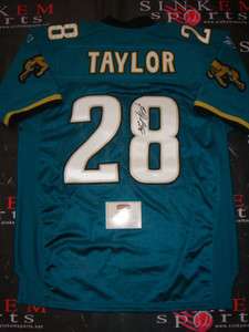 Jacksonville Jaguars Fred Taylor Signed Autographed Florida Gators 