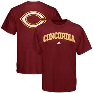  NCAA adidas Concordia College Cobbers Maroon Relentless T 