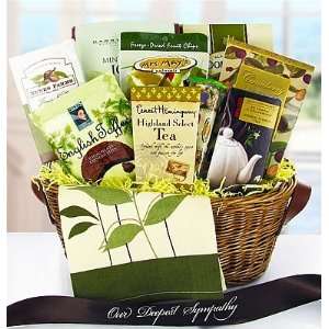 Remembrance Tea Sympathy Gift Basket Grocery & Gourmet Food