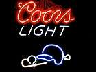 Coors Light Beer Mountain Baseball MLB Neon Light Bar Pub Sign NEW 